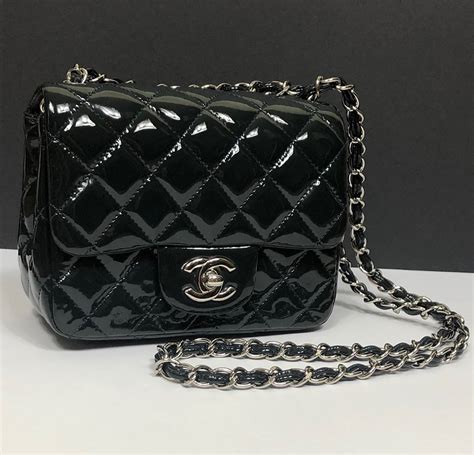 chanel patent bags wear and tear|Chanel patent leather mini bag.